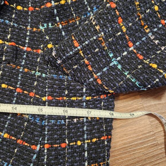 VERONICA BEARD Tweed Rumer Dickey Double-Breasted Blazer Jacket 4 Quiet Luxury - Picture 8 of 10